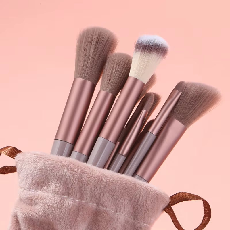 13PCS of New Makeup Brush Set Portable Soft Hair Powder Brush Eye Shadow Brush Full Set of Makeup Brush Tools