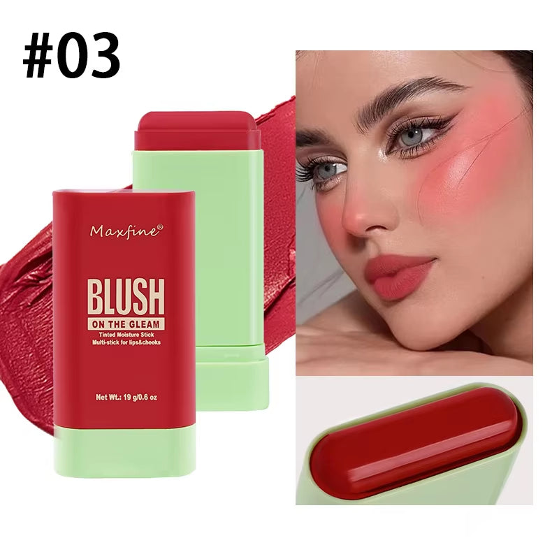 Multi Functional Blush Stick Waterproof Long Lasting Easy Color Delicate Moisture