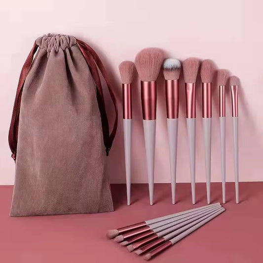 13PCS of New Makeup Brush Set Portable Soft Hair Powder Brush Eye Shadow Brush Full Set of Makeup Brush Tools