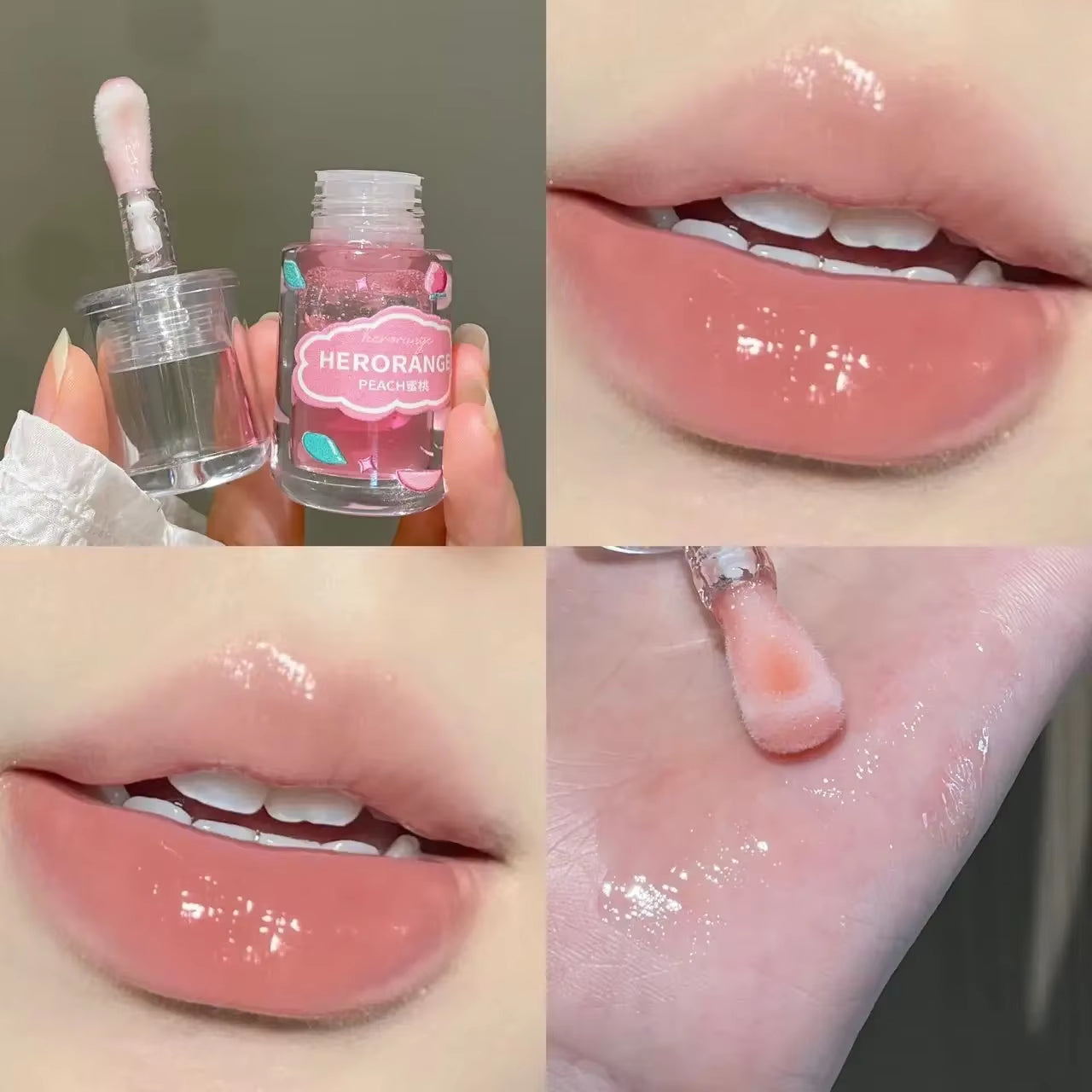 Fruit Lip Oil Lip Plumper Crystal Jelly Transparent Lip Gloss Moisturizer Repair Lip Fine Lines Lip Balm Sexy Lip Care Makeup