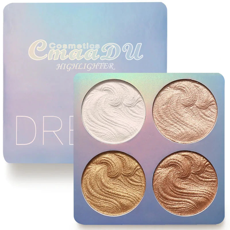 Chameleon Highlighter Palette Makeup Powder Iluminador Maquiagem Shimmer Shining Face Brighten Highlighter