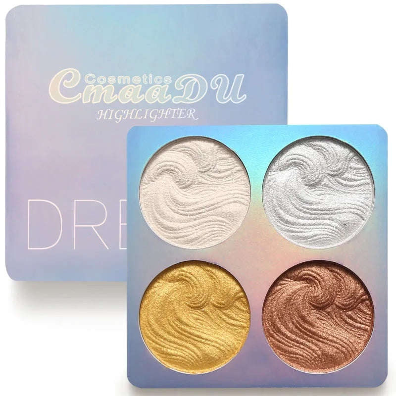 Chameleon Highlighter Palette Makeup Powder Iluminador Maquiagem Shimmer Shining Face Brighten Highlighter