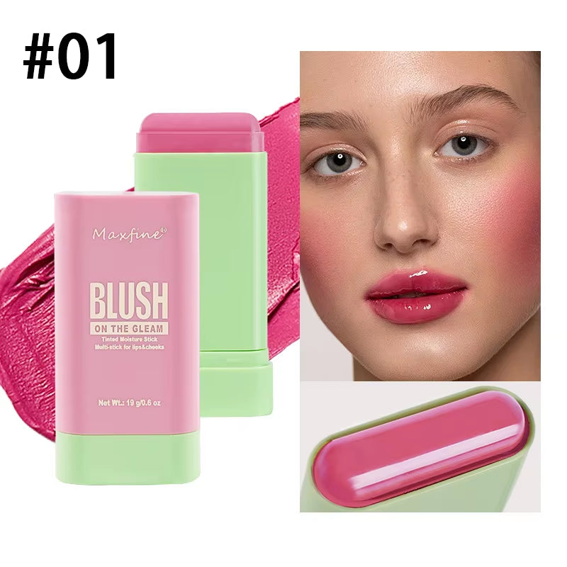 Multi Functional Blush Stick Waterproof Long Lasting Easy Color Delicate Moisture