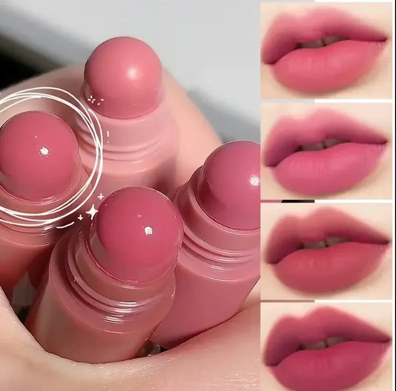 4 in 1 Cute Matte Lipstick Crayon Kit Combo Purple Lip Tint Velvet Sexy Moisturizing Lipstick Pen Waterproof Lasting Lip Makeup