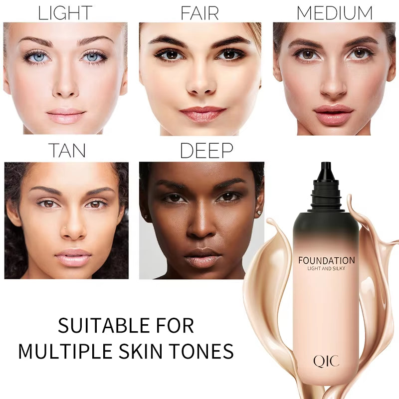 Matte Foundation Cream Concealer Full Coverage Moisturizing Face Dark Circle Liquid Long-Lasting Eye Corrector Primer Makeup