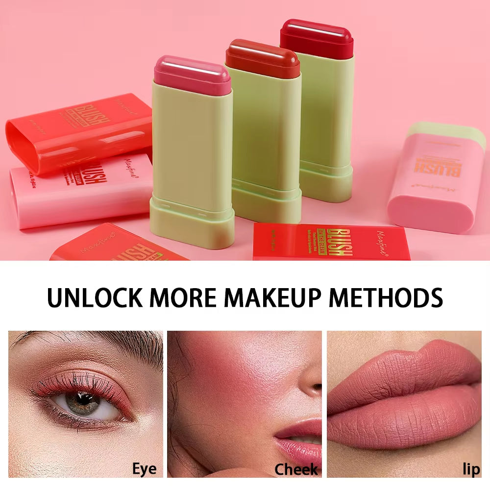 Multi Functional Blush Stick Waterproof Long Lasting Easy Color Delicate Moisture